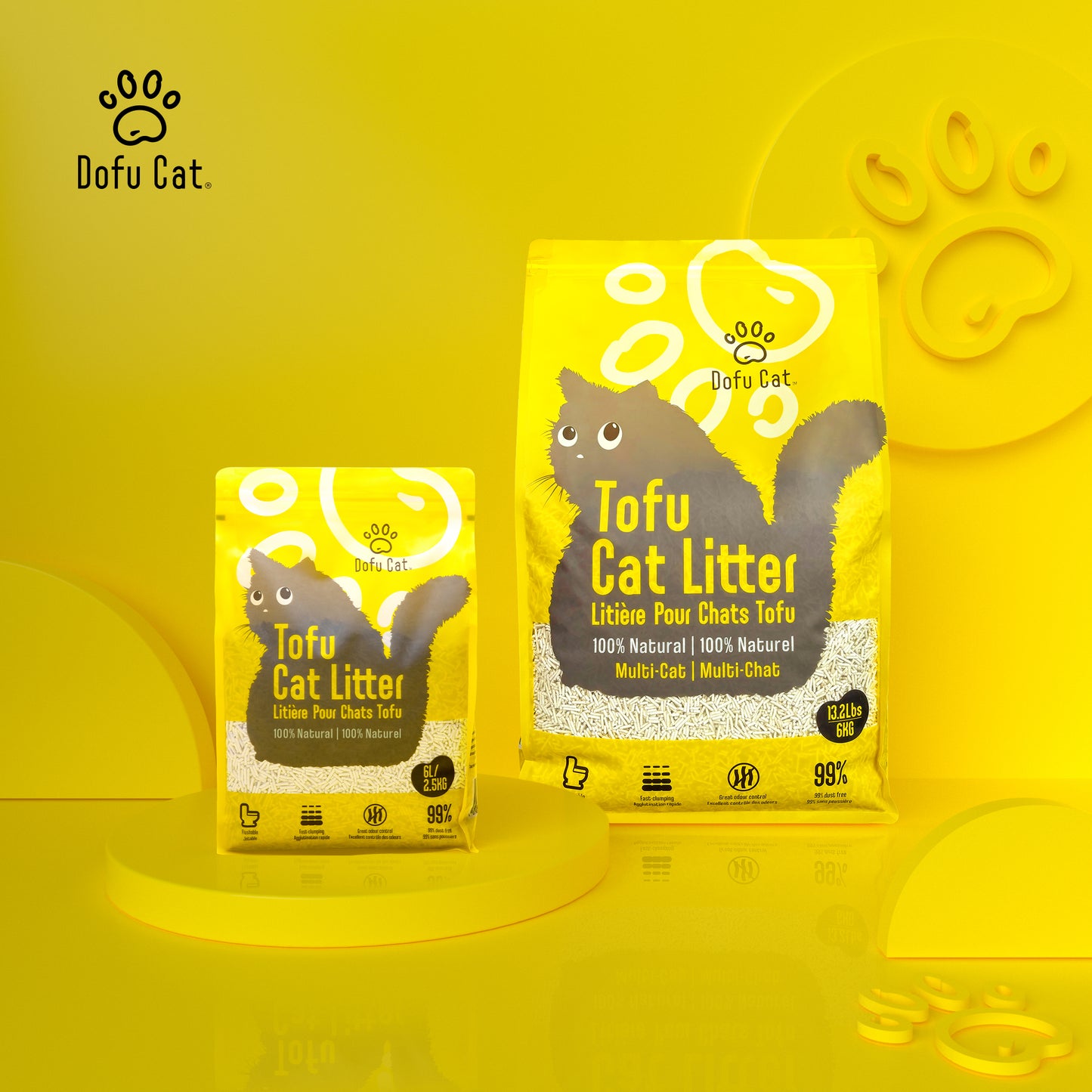 Dofu Cat Multi Cat Litter(豆腐)2.5kg×1袋 【送料無料】