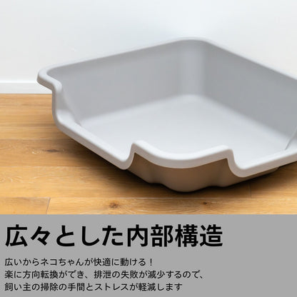 Easy-Entry Cat Litter Box　すべての猫が快適に使える低段差トイレ