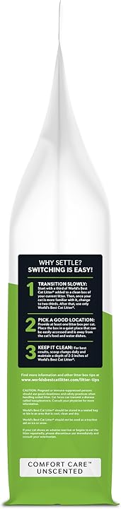 【とうもろこし100％猫砂】コンフォートケア™フォーミュラ：WORLD'S BEST CAT LITTER 6.8kg×1袋 【送料無料】