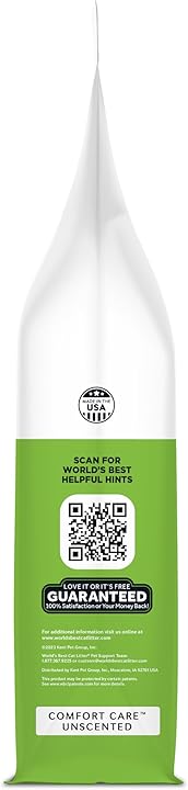 【とうもろこし100％猫砂】コンフォートケア™フォーミュラ：WORLD'S BEST CAT LITTER 6.8kg×1袋 【送料無料】