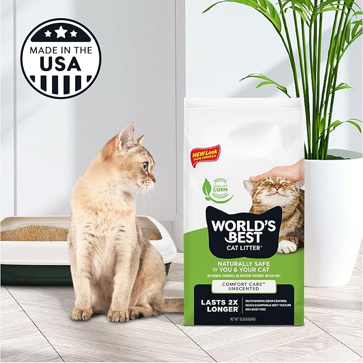 【とうもろこし100％猫砂】コンフォートケア™フォーミュラ：WORLD'S BEST CAT LITTER 6.8kg×1袋 【送料無料】