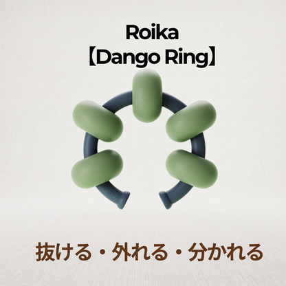 Roika(ダンゴ リング)本体、リングにダンゴを装着した形状