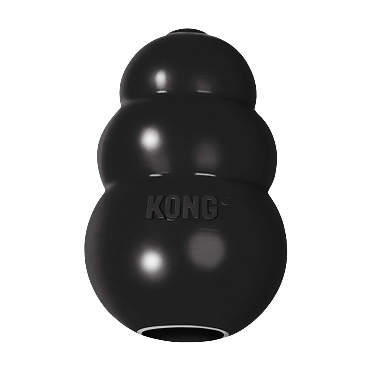 KONG ブラックコング本体。黒い天然ゴム製で中は空洞